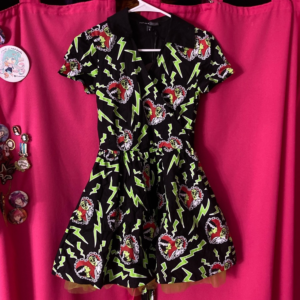 NWT Dolls Kill x Universal Monsters Bride and Frankenstein Dress